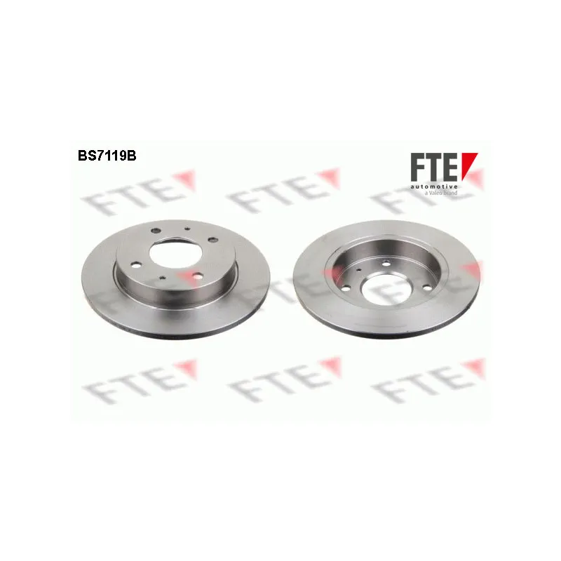 Jeu de 2 disques de frein arrière FTE BS7119B