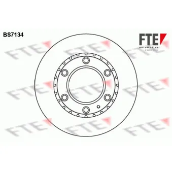 Jeu de 2 disques de frein avant FTE BS7134