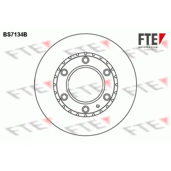 Jeu de 2 disques de frein avant FTE BS7134B