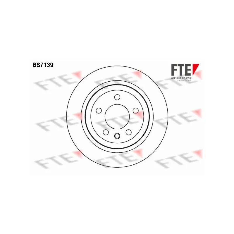 Jeu de 2 disques de frein arrière FTE BS7139