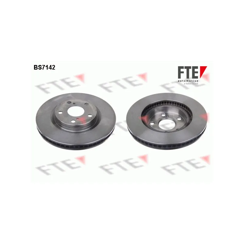Jeu de 2 disques de frein avant FTE BS7142