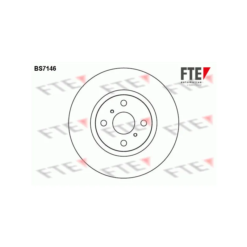 Jeu de 2 disques de frein avant FTE BS7146
