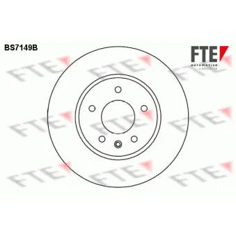 Jeu de 2 disques de frein avant FTE BS7149B