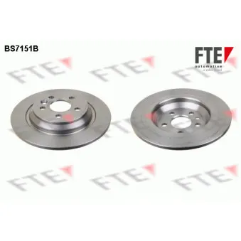 Jeu de 2 disques de frein arrière FTE BS7151B