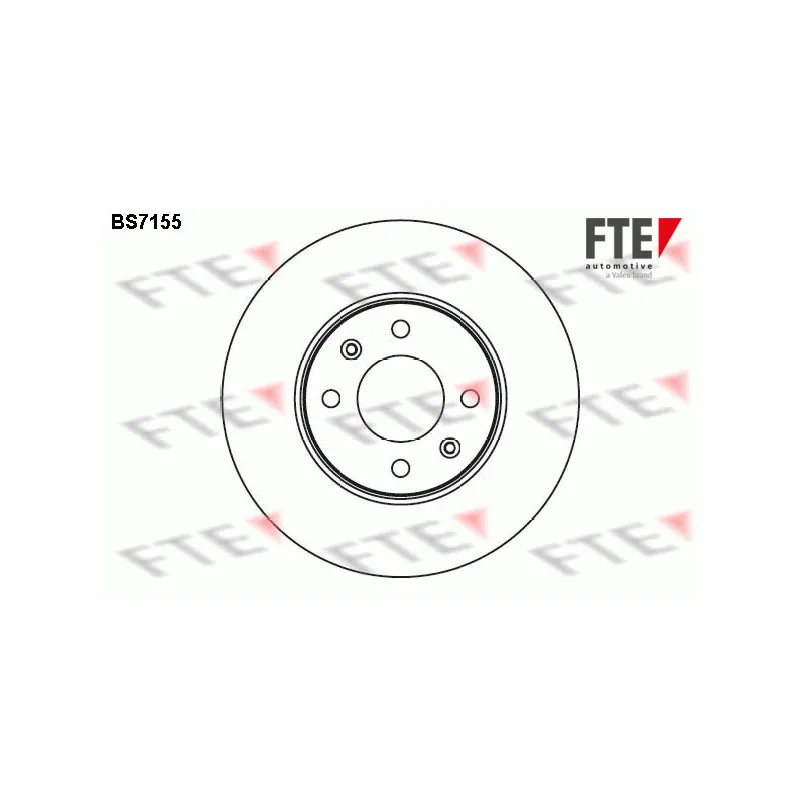 Jeu de 2 disques de frein avant FTE BS7155