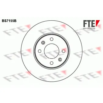 Jeu de 2 disques de frein avant FTE BS7155B