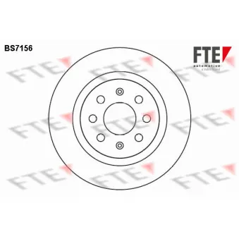 Jeu de 2 disques de frein arrière FTE BS7156