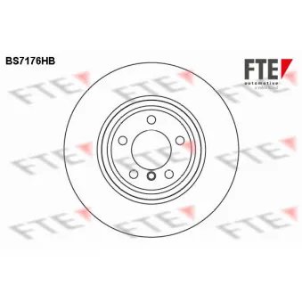 Jeu de 2 disques de frein avant FTE BS7176HB