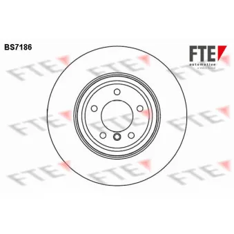 Jeu de 2 disques de frein avant FTE BS7186