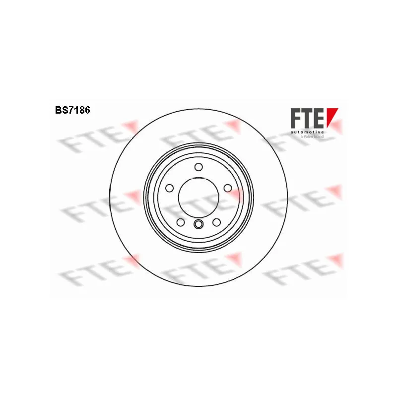 Jeu de 2 disques de frein avant FTE BS7186