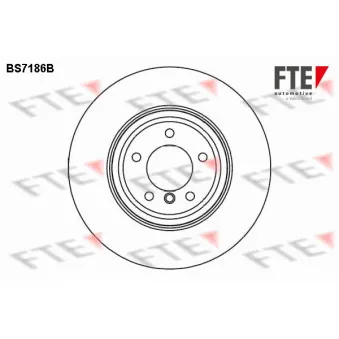 Jeu de 2 disques de frein avant FTE BS7186B