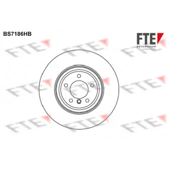 Jeu de 2 disques de frein avant FTE BS7186HB