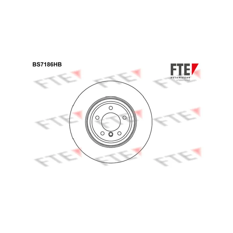 Jeu de 2 disques de frein avant FTE BS7186HB