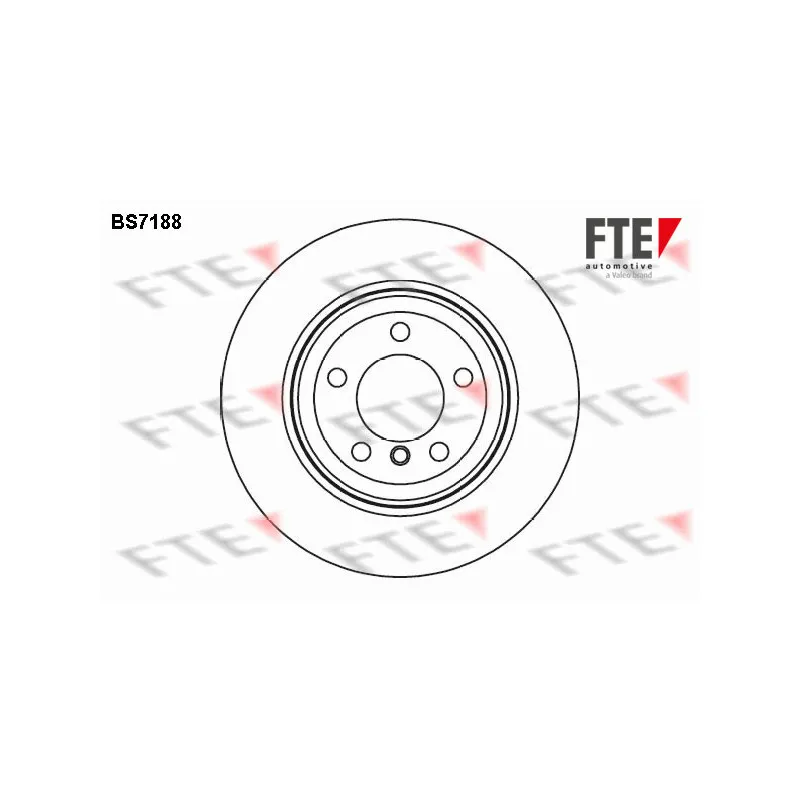 Jeu de 2 disques de frein arrière FTE BS7188