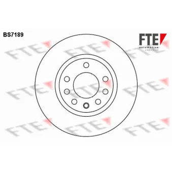 Jeu de 2 disques de frein avant FTE