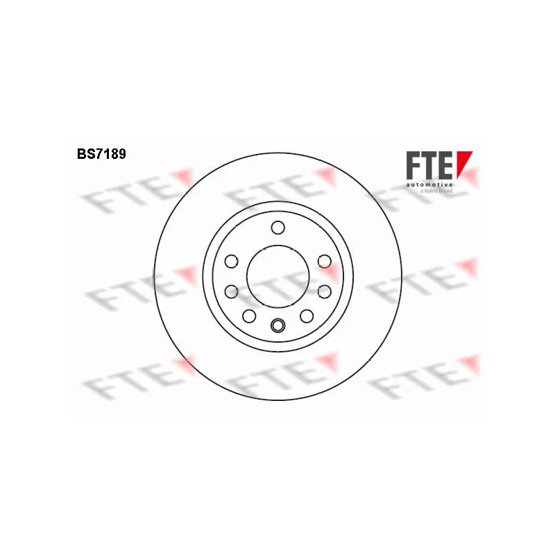 Jeu de 2 disques de frein avant FTE BS7189