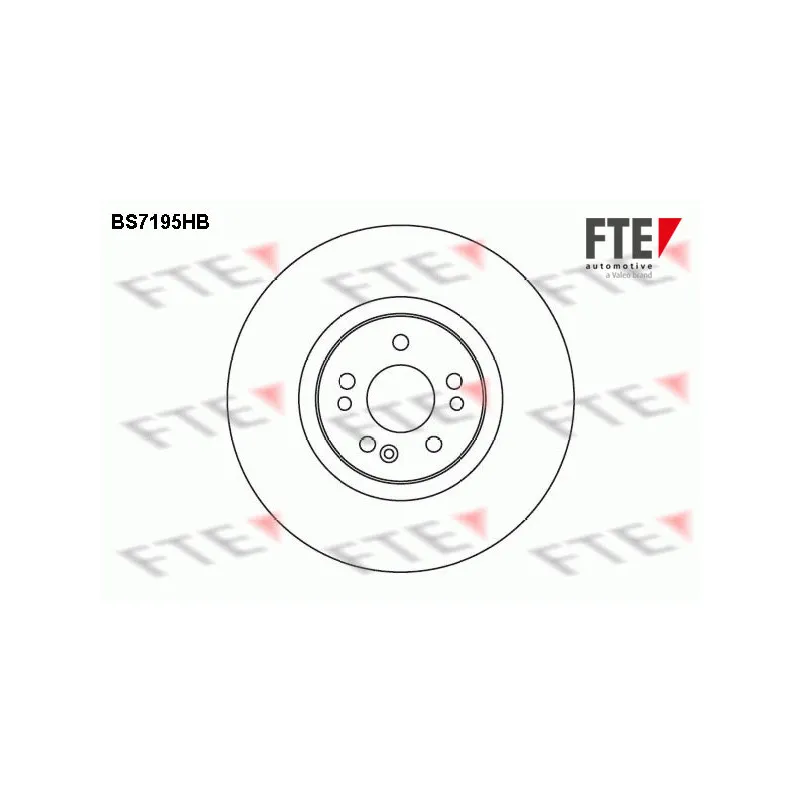 Jeu de 2 disques de frein avant FTE BS7195HB