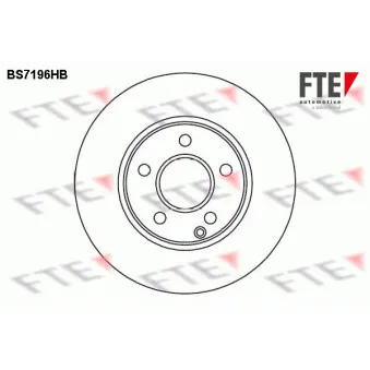 Jeu de 2 disques de frein avant FTE BS7196HB