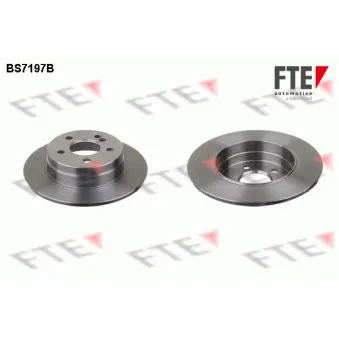 Jeu de 2 disques de frein arrière FTE BS7197B