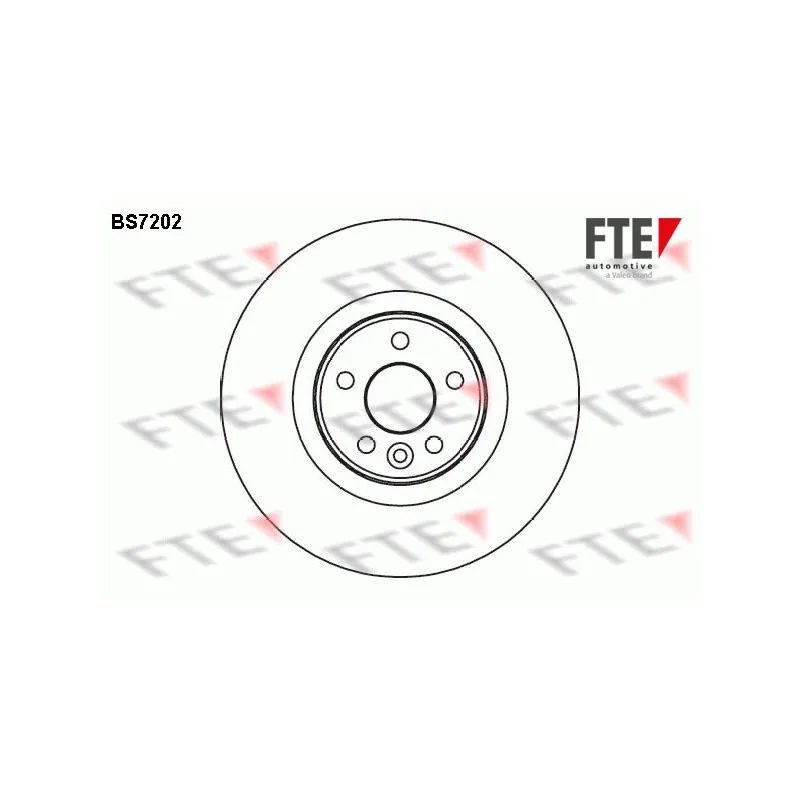 Jeu de 2 disques de frein avant FTE BS7202