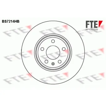 Jeu de 2 disques de frein avant FTE BS7214HB