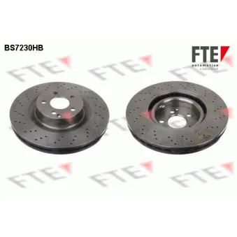Jeu de 2 disques de frein avant FTE BS7230HB