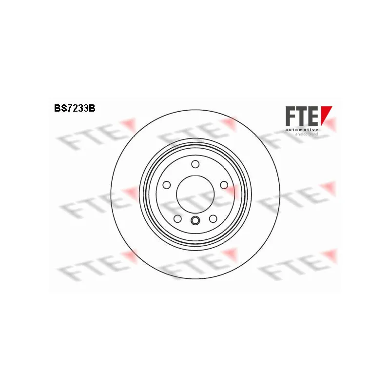 Jeu de 2 disques de frein arrière FTE BS7233B