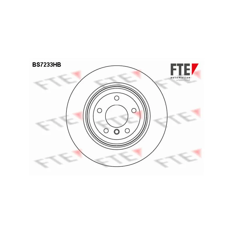 Jeu de 2 disques de frein arrière FTE BS7233HB