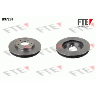 Jeu de 2 disques de frein avant FTE BS7236