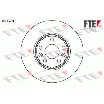 Jeu de 2 disques de frein avant FTE BS7238