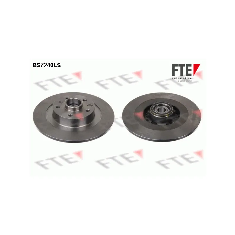 Jeu de 2 disques de frein arrière FTE BS7240LS