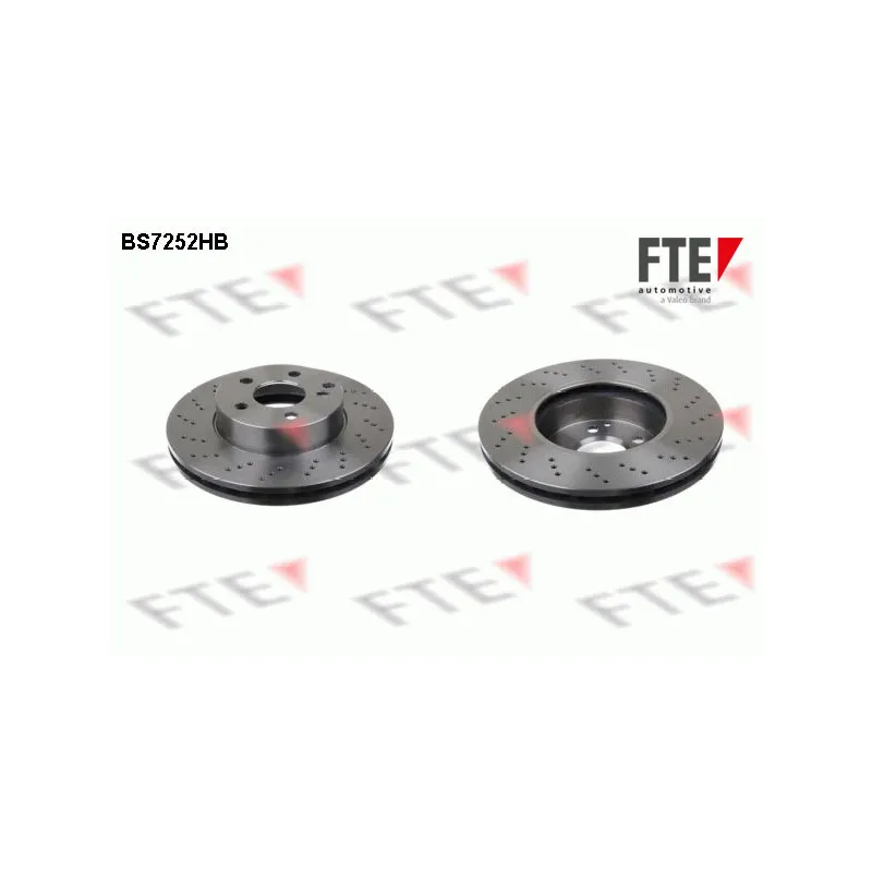 Jeu de 2 disques de frein avant FTE BS7252HB