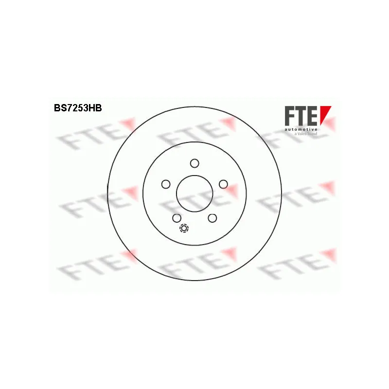 Jeu de 2 disques de frein avant FTE BS7253HB