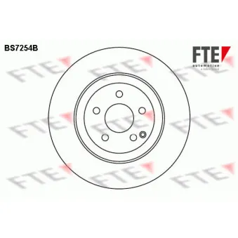 Jeu de 2 disques de frein avant FTE BS7254B