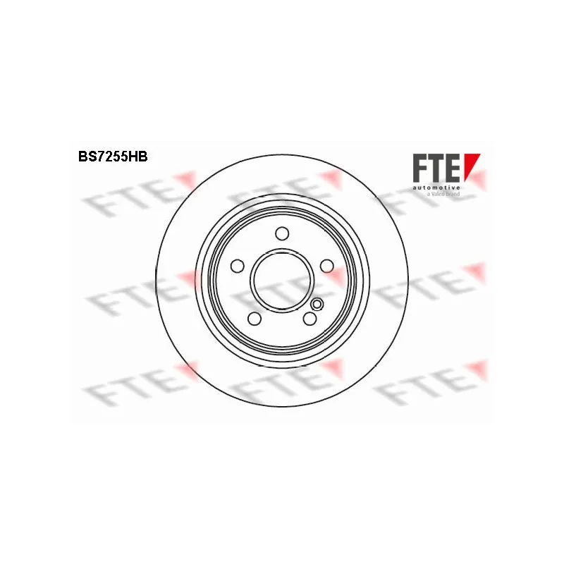 Jeu de 2 disques de frein arrière FTE BS7255HB
