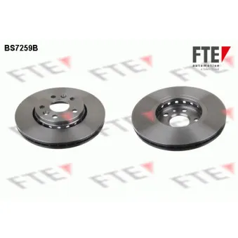 Jeu de 2 disques de frein avant FTE BS7259B