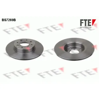 Jeu de 2 disques de frein arrière FTE BS7269B