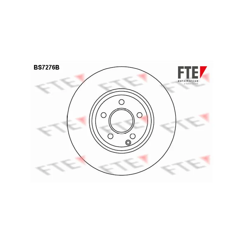 Jeu de 2 disques de frein avant FTE BS7276B