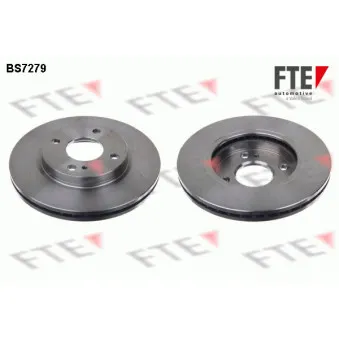Jeu de 2 disques de frein avant FTE BS7279