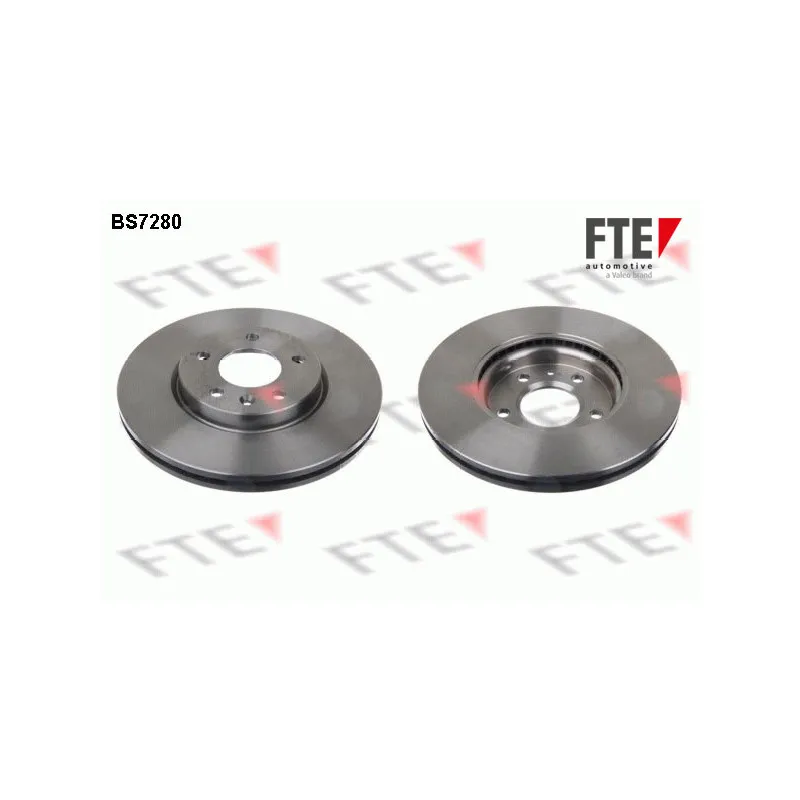 Jeu de 2 disques de frein avant FTE BS7280