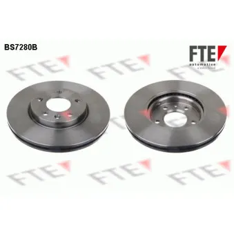 Jeu de 2 disques de frein avant FTE BS7280B