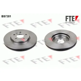 Jeu de 2 disques de frein avant FTE BS7281