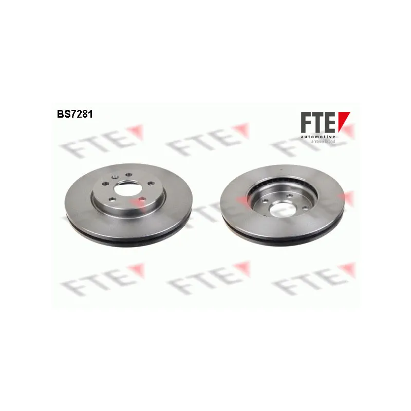 Jeu de 2 disques de frein avant FTE BS7281