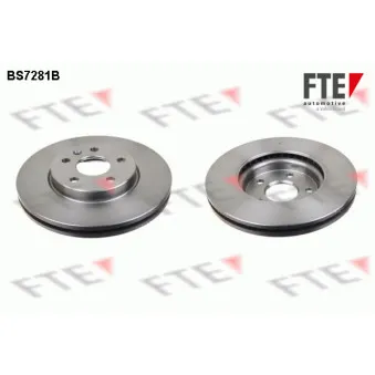 Jeu de 2 disques de frein avant FTE BS7281B