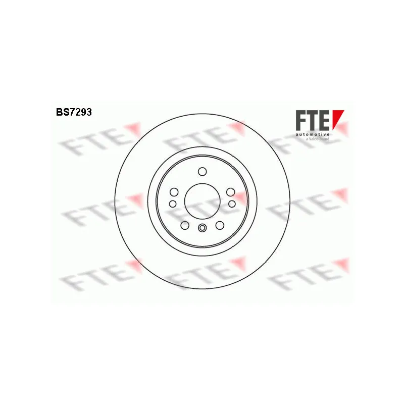 Jeu de 2 disques de frein avant FTE BS7293