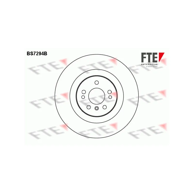 Jeu de 2 disques de frein avant FTE BS7294B