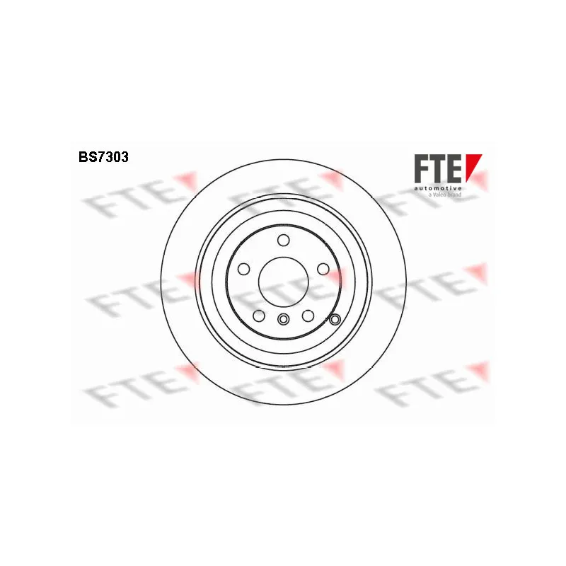 Jeu de 2 disques de frein arrière FTE BS7303