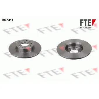Jeu de 2 disques de frein arrière FTE BS7311