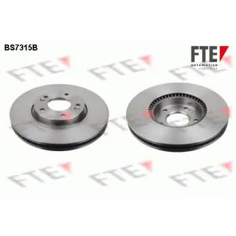 Jeu de 2 disques de frein avant FTE BS7315B