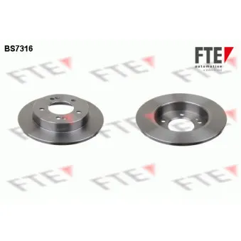 Jeu de 2 disques de frein arrière FTE BS7316